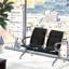 Chaise de réception pour salle d'attente 2 places, chaise robuste pour bureau-50239551