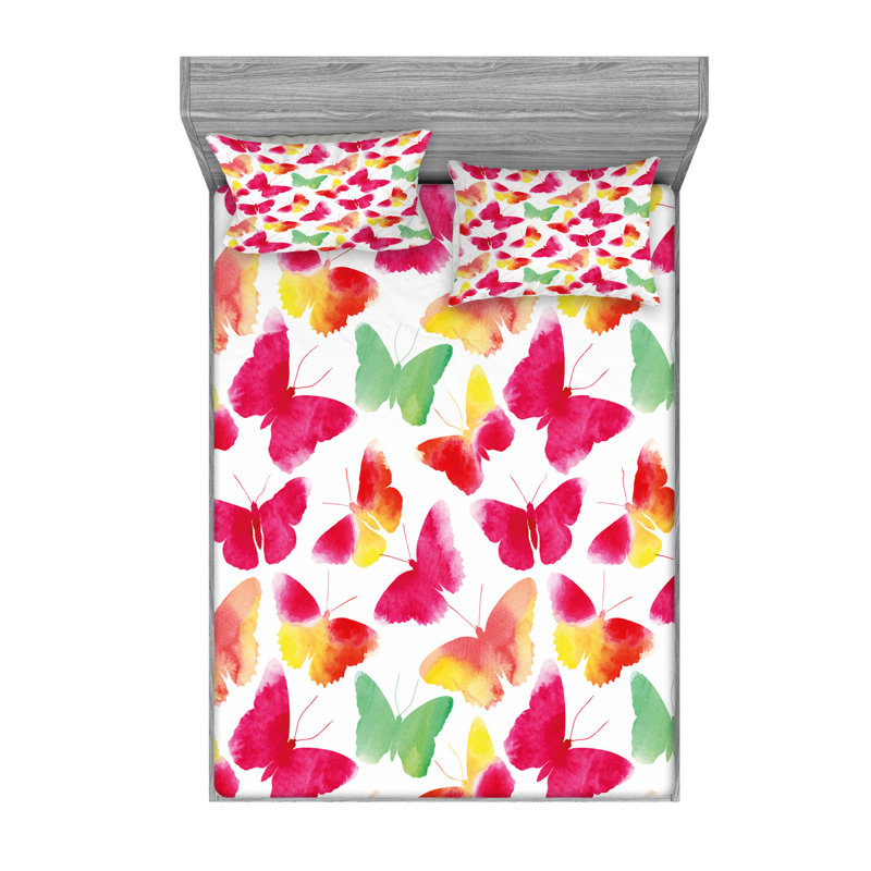 Ensemble de draps avec papillons et grandes ailes colorées Spirit Animal Love