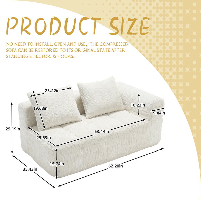 Elegant Chenille Sleep Sofa