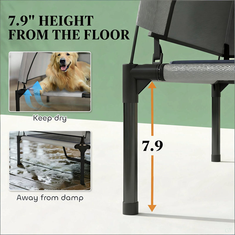 Lit surélevé pour animal de compagnie, lit surélevé pour chien portable