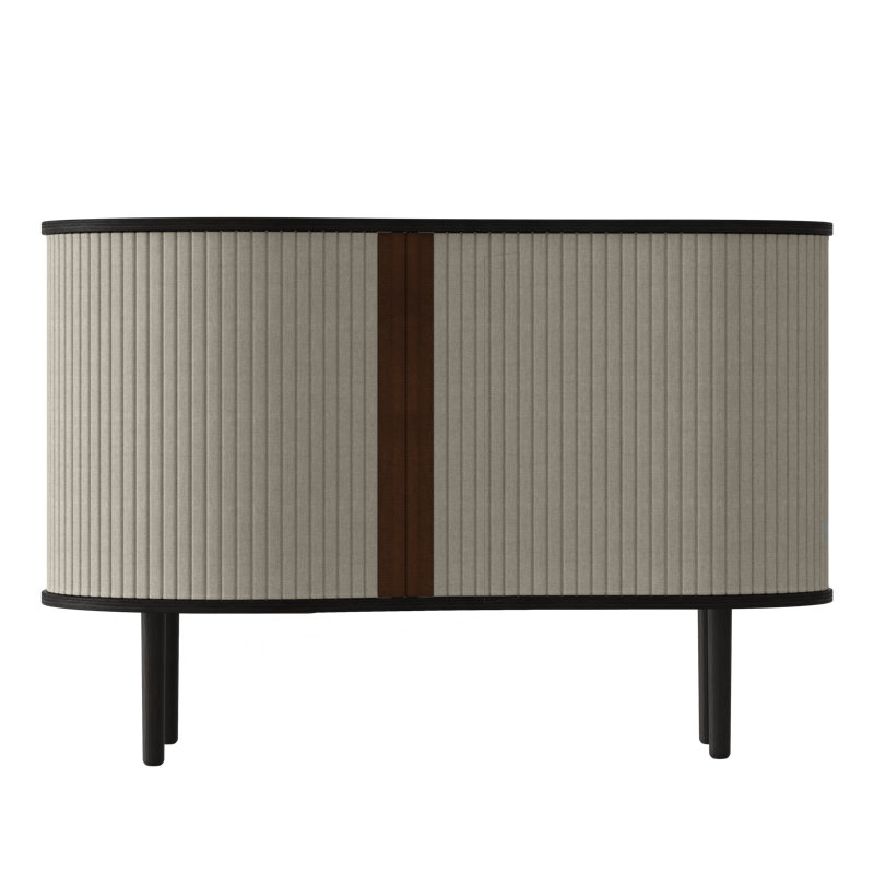 Armoire d'appoint Hollar, Sable blanc / chêne noir