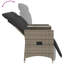  Canapé de jardin inclinable gris