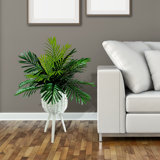 Antonella 30'' Faux Palm Plant in Wicker/Rattan Basket