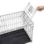 Warsaw Plastic Tray Iron Pet Cage with 2 Doors-965453734