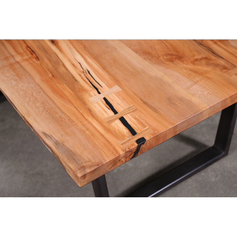 Solid Wood Coffee Table, 18" H x 36" L x 26" W, Maple