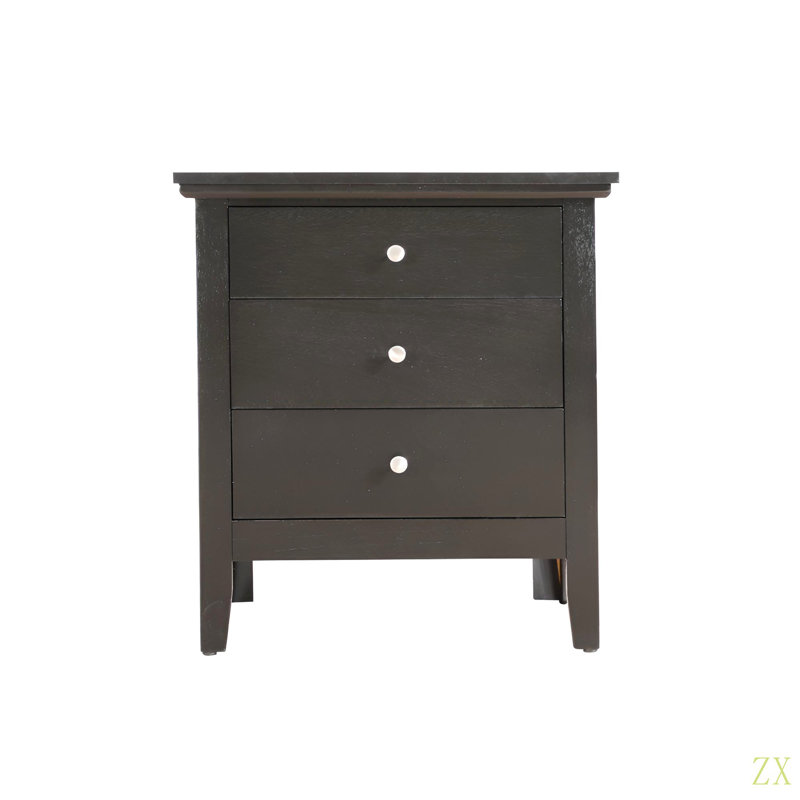 Table de chevet chic pour les chambres à coucher, Noir