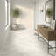 Carreau de sol hexagonal en porcelaine mat aspect pierre 19 po x 22 po Leila