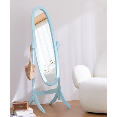 Traditional Queen Anna Style Wood Floor Cheval Mirror Finish