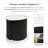 Arsento End Table With Fluted Pedestal Storage Base