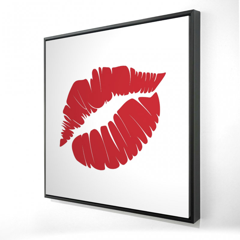 " Red Lipstick Mark "