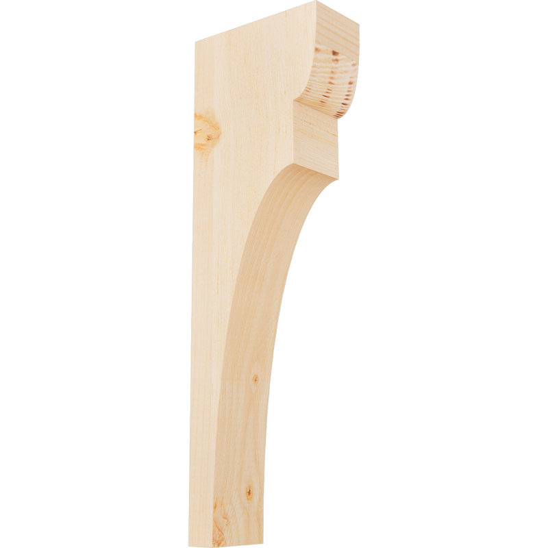 Yorktown Corbel, H 24 po x l 3,5 po x P 8 po, Sapin de Douglas, Lisse