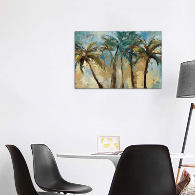 « Island Morning Palms » par Lanie Loreth, reproduction d’art encadrée