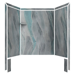 Contour de baignoire / douche en alcôve l 60 po x P 36 po x H 80 po FlexStone Royale