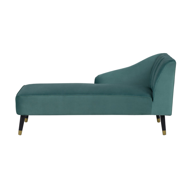 Cheever Upholstered Chaise Lounge, Tale Blue