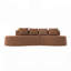 Canapé modulaire incurvé moderne à 3 places en demi-lune, canapé en chenille modulaire élégant et minimaliste pour salon, bureau et appartement-374945540