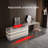 Cyruss Expandable 51.18 '' - 90.55 '' Modern Makeup Vanity with Integrated Lighting, Multiple Storage Spaces (6-Drawers)