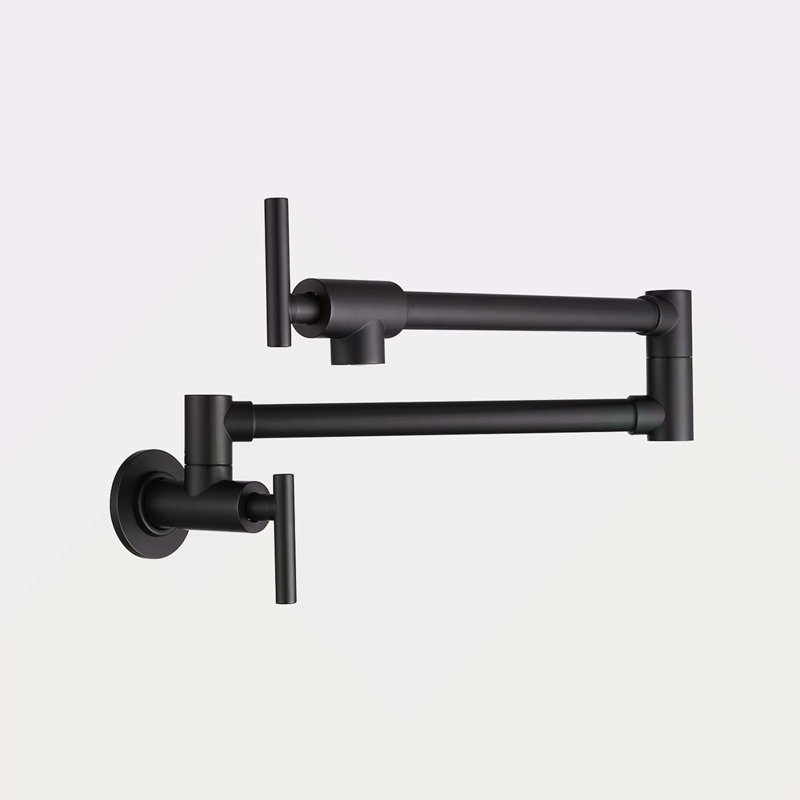 Robinet remplisseur mural, Noir mat