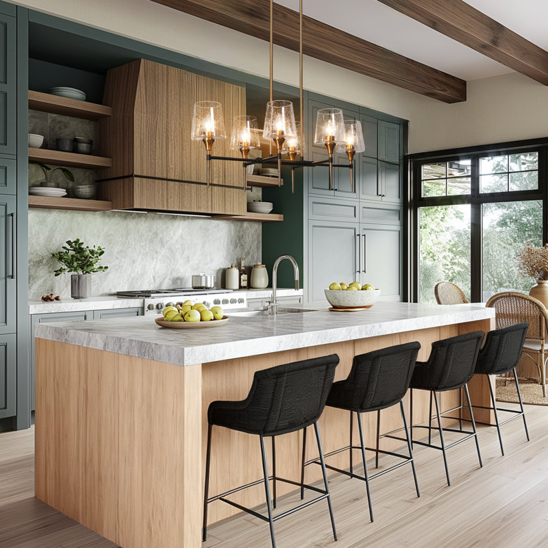 Tevye 6-Light Modern Dining Room Pendant Light