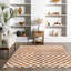 Tapis à franges et à carreaux Dominique-595085581