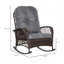 Chaise berçante d'extérieur en osier pour l'extérieur-616240257