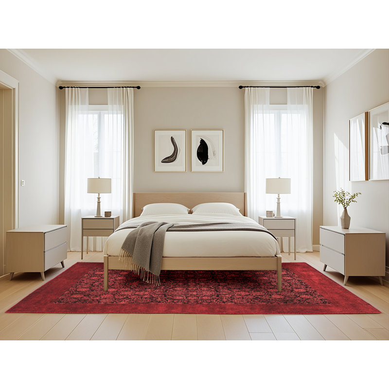 Floral Indoor Rug, Rectangle 5' x 8'