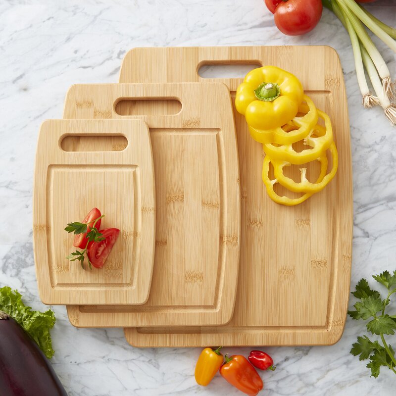 Sabatier Wood Cutting Board Set, 3-Piece & Reviews | Wayfair