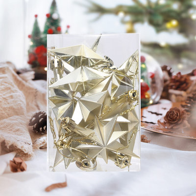 Ornements suspendus pour arbre de Noël coloré et placage en plastique