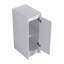 Armoire de rangement autoportante pour salle de bain, 12 po, portes à fermeture en douceur, blanc brillant (emballage Kd)