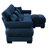 L-Shape 3 Deep Seat Modular Sofa Couch With 1 Movable Ottomans-1435877183