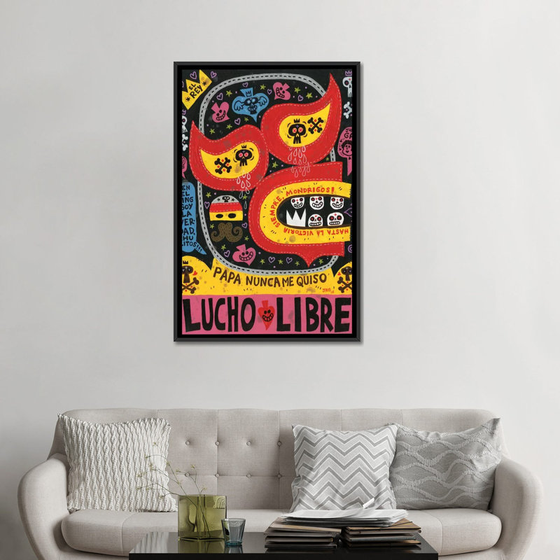 « el fuerte », reproduction sur toile, H 60 po x l 40po x P 1,5 po, Toile encadrée noire, Pas de tapis