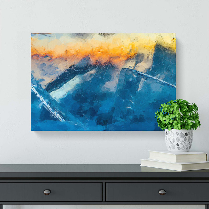 Frozen in Time in Abstract - Wrapped Canvas, 60cm H x 91cm W x 3cm D