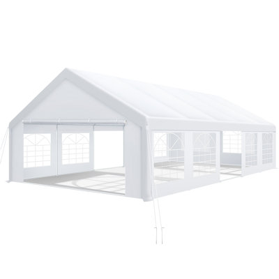 16x32 Heavy Duty Canopy Tent, Party Wedding Tent with Removable Sidewalls