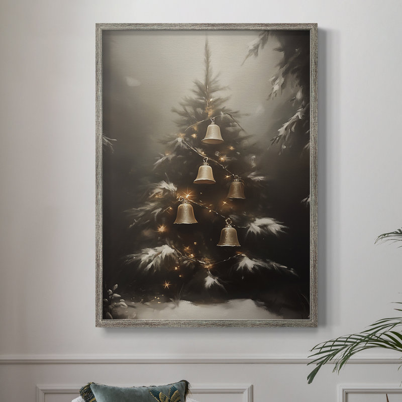 Art des Fêtes de Noël - série 2-CCGCLXVI, reproduction encadrée - bois massif, H 15 po x l 12 po