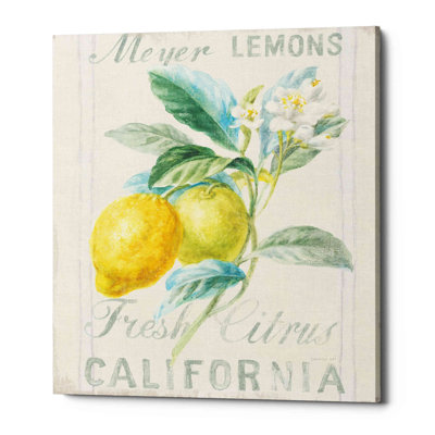 «Floursack Lemon II», impression sur toile tendue