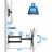 Mount-It! Full Motion TV Wall Mount | LCD, LED, 4K TV Swivel Bracket For 23 - 55 Inch Screen Sizes