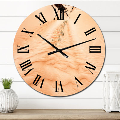 Rippled Sand in The Desert Ii - Traditional Wall Clock