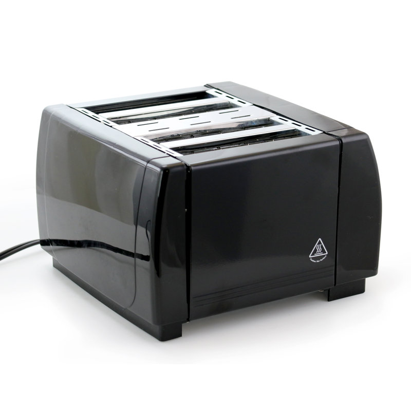 Better Chef 4 Slice Toaster with Dual-Control, Black