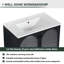 Meuble-lavabo avec lavabo en céramique Ebern Designs-1053926093