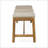 CAMBRIA 3 Seater Outdoor Bench With Rustic Acacia Wood And Polyethylene Rattan, Perfect For Patio And Garden