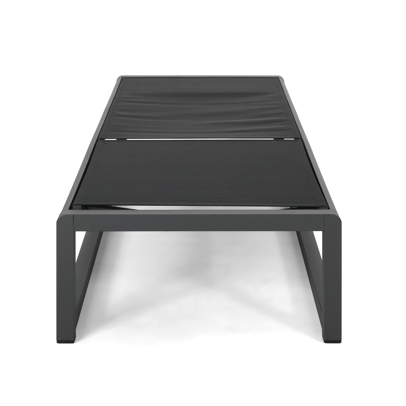 Cheshire 26" Patio Chaise Lounge Set, Gray/Black