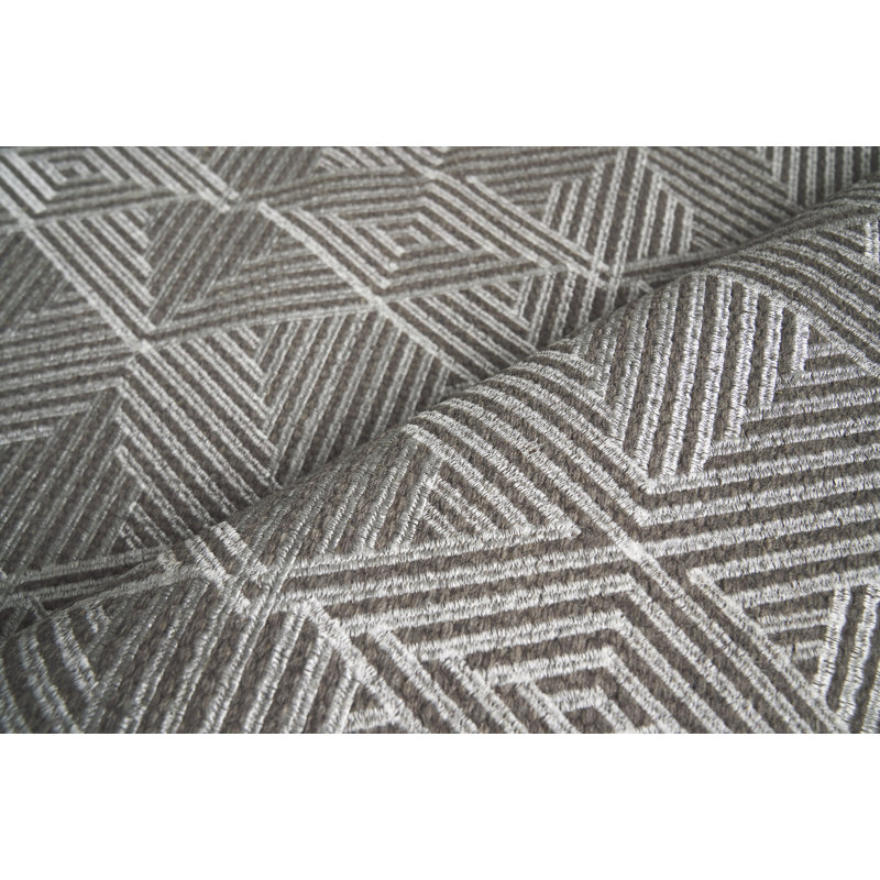 Pavilion Geometric Area Rug in Gray, Rectangle 12' x 15'