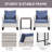 Dharach Wicker Outdoor Lounge Chair with Side Table-1641831912-1641831916