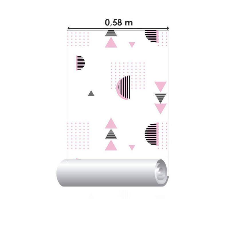 Rouleau de papier peint autocollant L 126 po x l 24 po Ahmeir