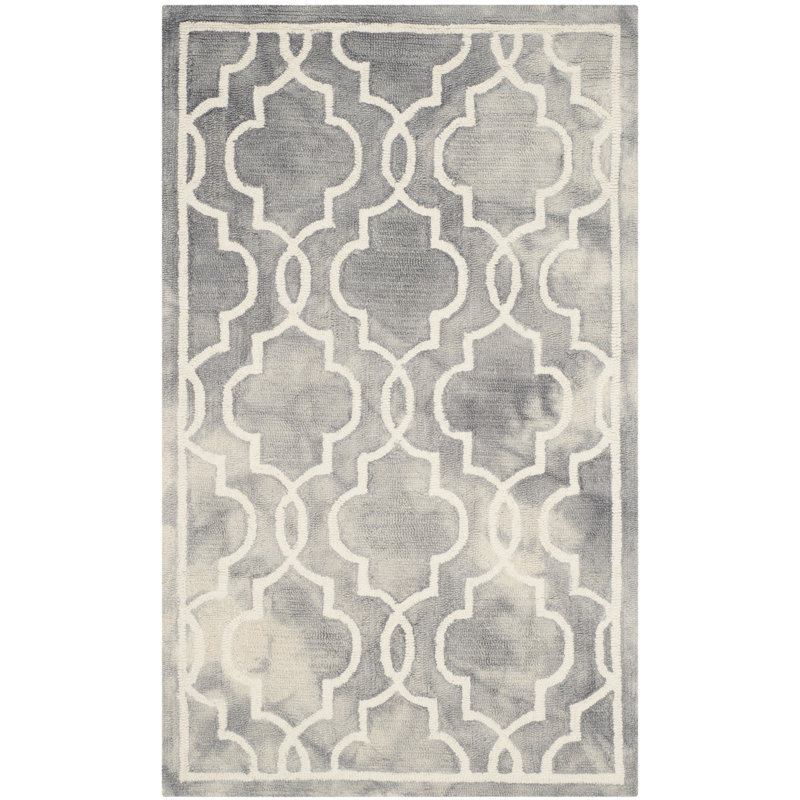 Ruthe Hand Tufted Wool Geometric Rug, Rectangle 3' x 5'