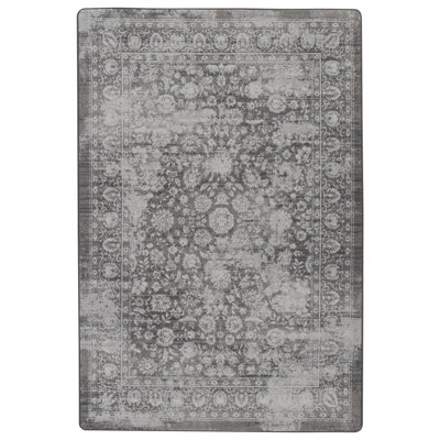Goutier Camak Burnished Silver Oriental Area Rug