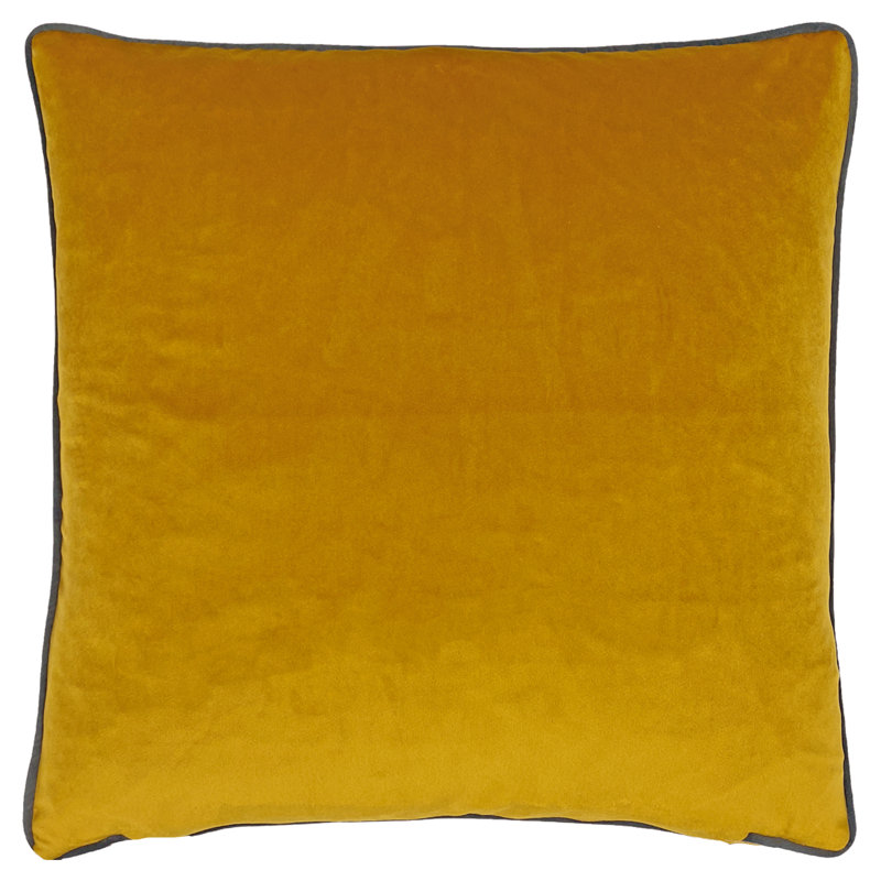 Square Throw Cushion, Polyester Only Cover, Saffron