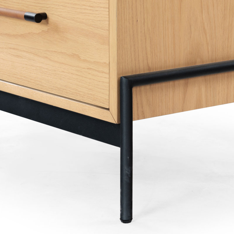 Chandri 2 - Drawer Nightstand, Natural/Black