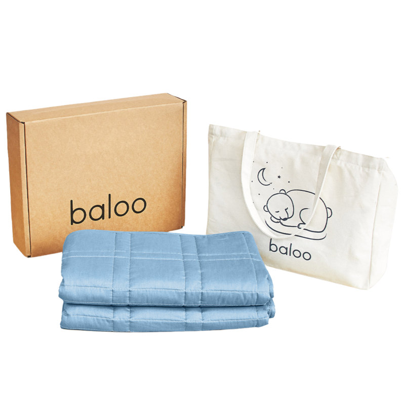 Baloo Living - La mini couverture lestée de 9 lb, Bleu