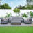 Kisan 7 - Person Patio Conversation Set with Cushions-751391557