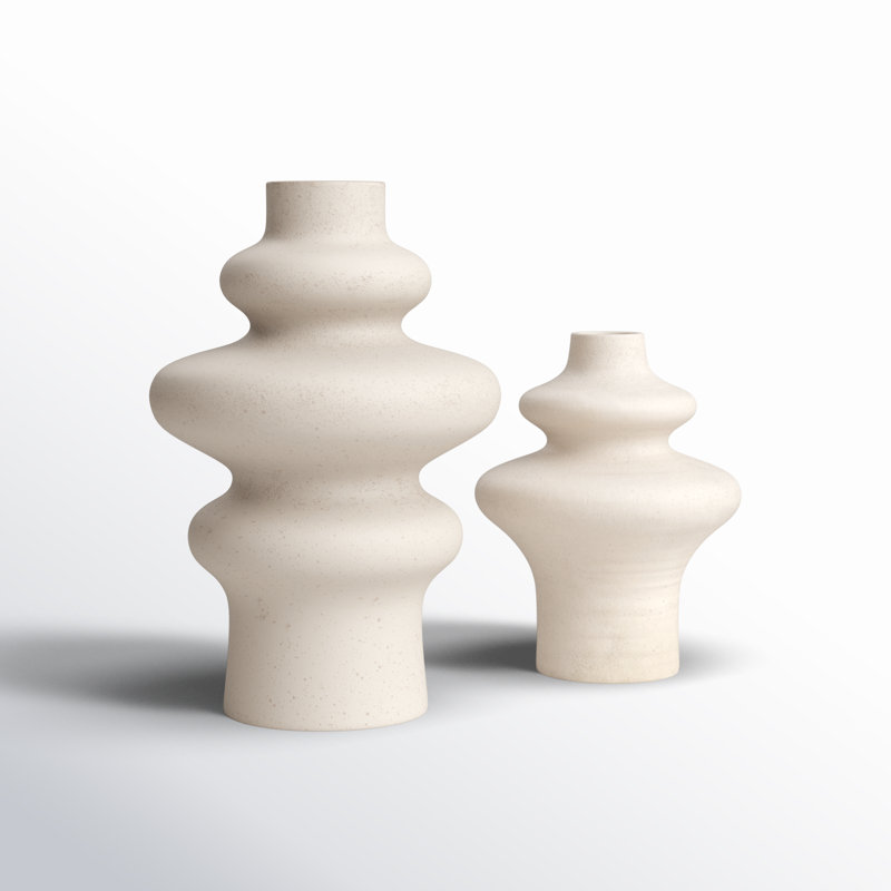Ensemble de 2 vases de table en céramique Corbitt